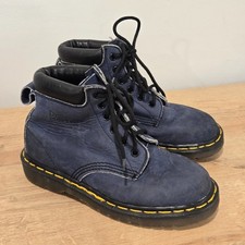 Dr. Martens 939 Ben Boots 6 eye England Combat Sz 3 UK Womens 5 US Blue Leather