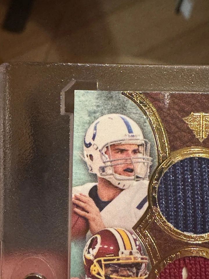 2013 Topps Triple Threads Luck RGIII Wilson Triple Auto Patch /18 Colts WAS SEA - Image 3 of 4