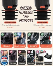 SEVEN SPARTA Car Seat Tray for Kids Toddler Travel with Soft Rubber Base, Rot...