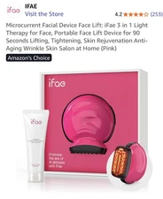 iFae 3 in 1 Microcurrent Light Therapy Facial Skin Rejuvenation Device, Handheld