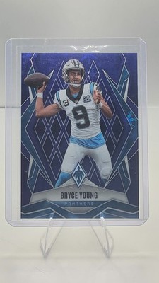 2025 Panini Phoenix #148 Bryce Young Blue Winter Prizm #/199