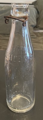 Mehlers Embossed Glass Bottle Erie PA 6.5 Ounce
