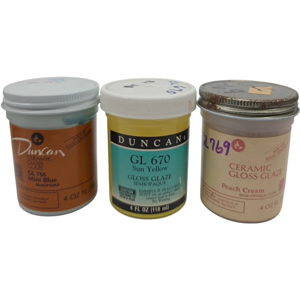 Lote de 15 pinturas cerámicas brillantes semi opacas Duncan vintage Foto 2 de 4