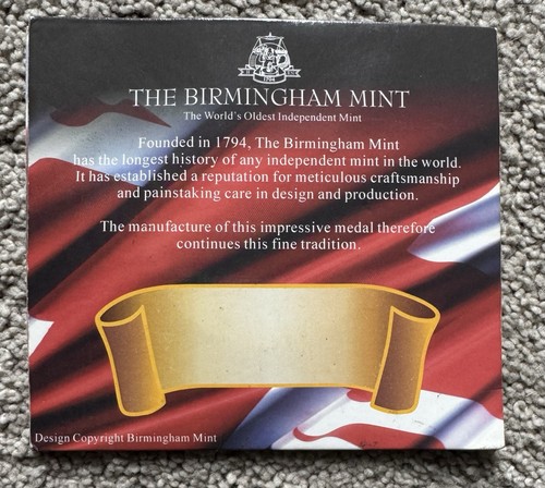 2002 Commemorative Medal QEII Golden Jubilee. Birmingham Mint. - Picture 5 of 5
