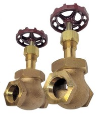 Lot 2x Crane 14-1/2 Bronze Globe Valve 1 1/4" Class 150 Threaded Ends