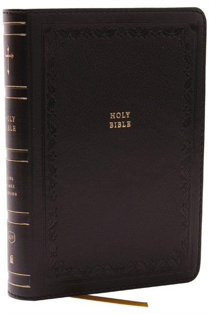 KJV Holy Bible: Compact with 43,000 Cross References, Black Leathersoft, Red