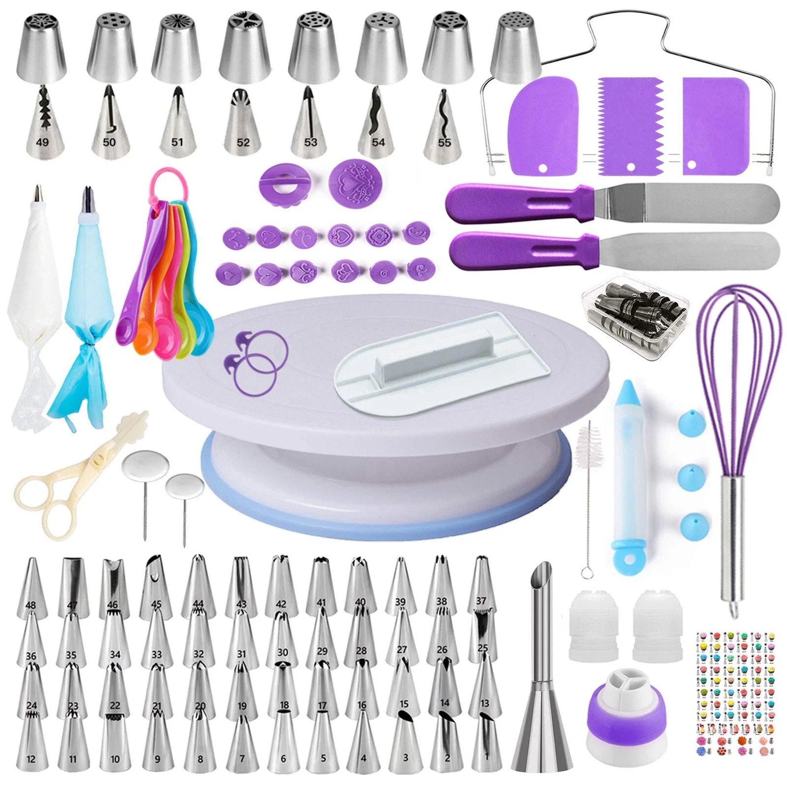 Cake Decorating Kit, 137pcs Cake Decorating Supplies With Cake Turntable For ...
Opens in a new wind