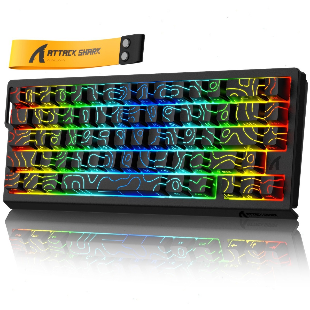 キーボード ATTACK SHARK X68HE Amazon.com: ATTACK SHARK X68 HE 8KHZ Rapid Trigger Keyboard