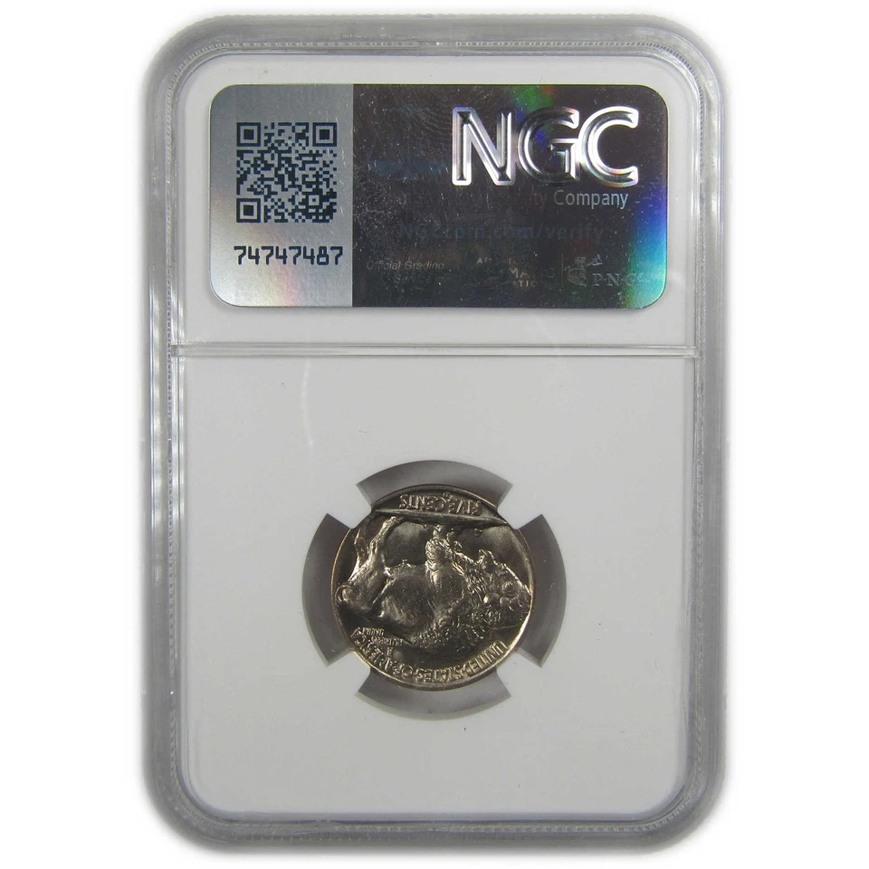 1938 D Indian Head Buffalo Nickel MS 67 NGC Bag Fragment SKU:I20545 - Image 2 of 4