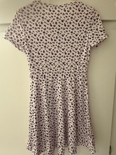 shein mini dress, white with flowers, new condition, size small.