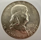 1953 D Franklin Half Dollar 90% Silver Coin