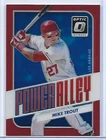MIKE TROUT 2016 DONRUSS OPTIC POWER ALLEY RED PRIZM REFRACTOR 55/99 ANGELS