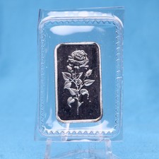 VAE 10 g Silberbarren 999.0 EMIRATES Gold Rose of Dubai OVP-Folie