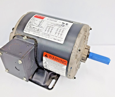 New Dayton 1/3 HP Ac Electric Motor 56 Frame 208-230/460 Vac 1725 Rpm 3N694BB
