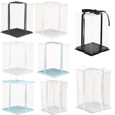 Clear PVC Gift Boxes Cake Packaging Transparent Box Wedding Xmas Favors Present