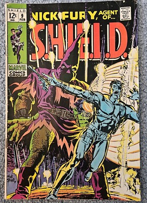 Nick Fury Agent of Shield Comic #9 1969 VG  Condition Some Yellowing See Pics
