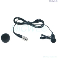 Tie Clip Lavalier Microphone for Audio Technica ATW series BodyPack Transmitter