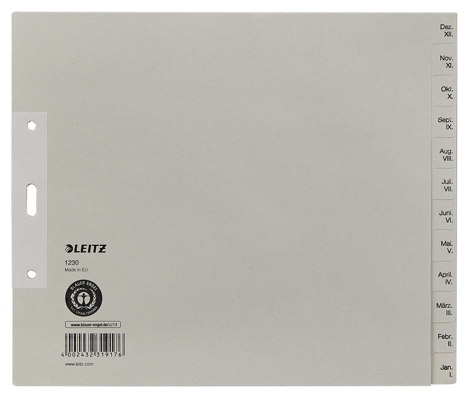 LEITZ Papier-Register Dez-Jan Hf. ACC NUOVO
