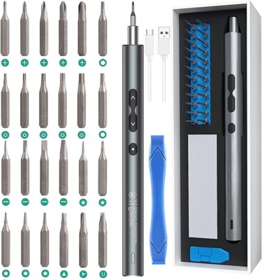 28 in 1 Portable Electric Screwdriver set mini USB rechargeable Screw Driver DE