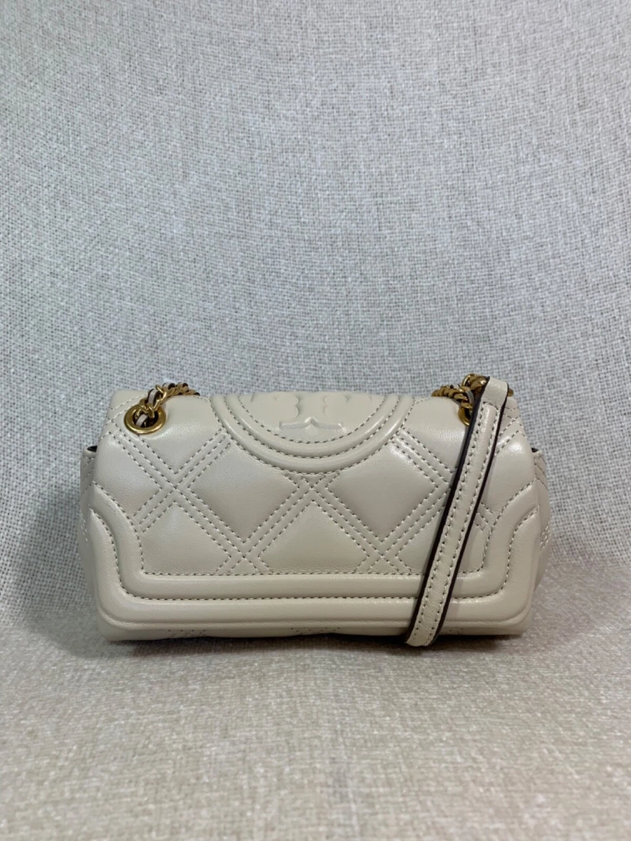 TORY BURCH: Fleming Soft bag in quilted leather - Cream