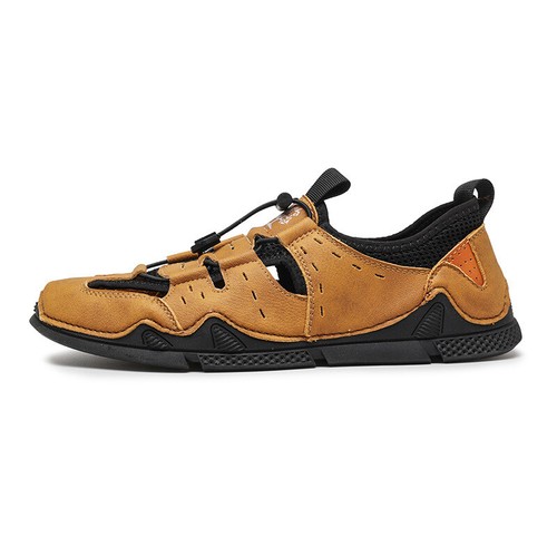 Herren Sandalen Sommer Strandschuhe Sneaker Freizeitschuhe Aus Echtem Leder - Bild 20 von 21