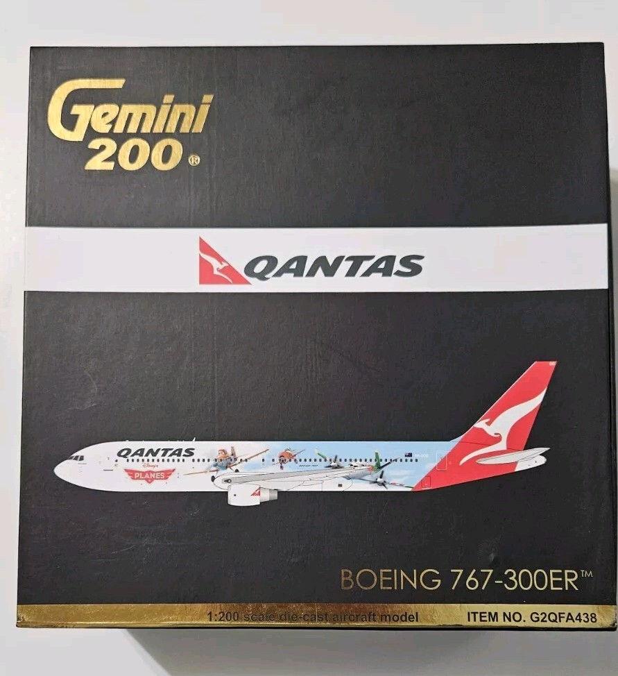 美品　Qantas B767-300 1/400スケールモデル　他4個セット GEMINIJETS200 BOEING 767-300 QANTAS DISNEY PLANES COLORS VERY RARE