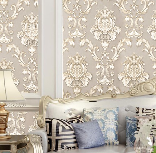 Luxury Gold Ornate Filigree Damask Textured Wall Paper Sticker Wallpaper Roll 10 | eBay Luxury Gold Ornate Filigree Damask Textured Wall Paper Sticker Wallpaper Roll 10 | eBay