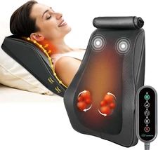 Back Massager for Back Pain Deep Tissue, Shiatsu Lower Back Neck Massager with H
