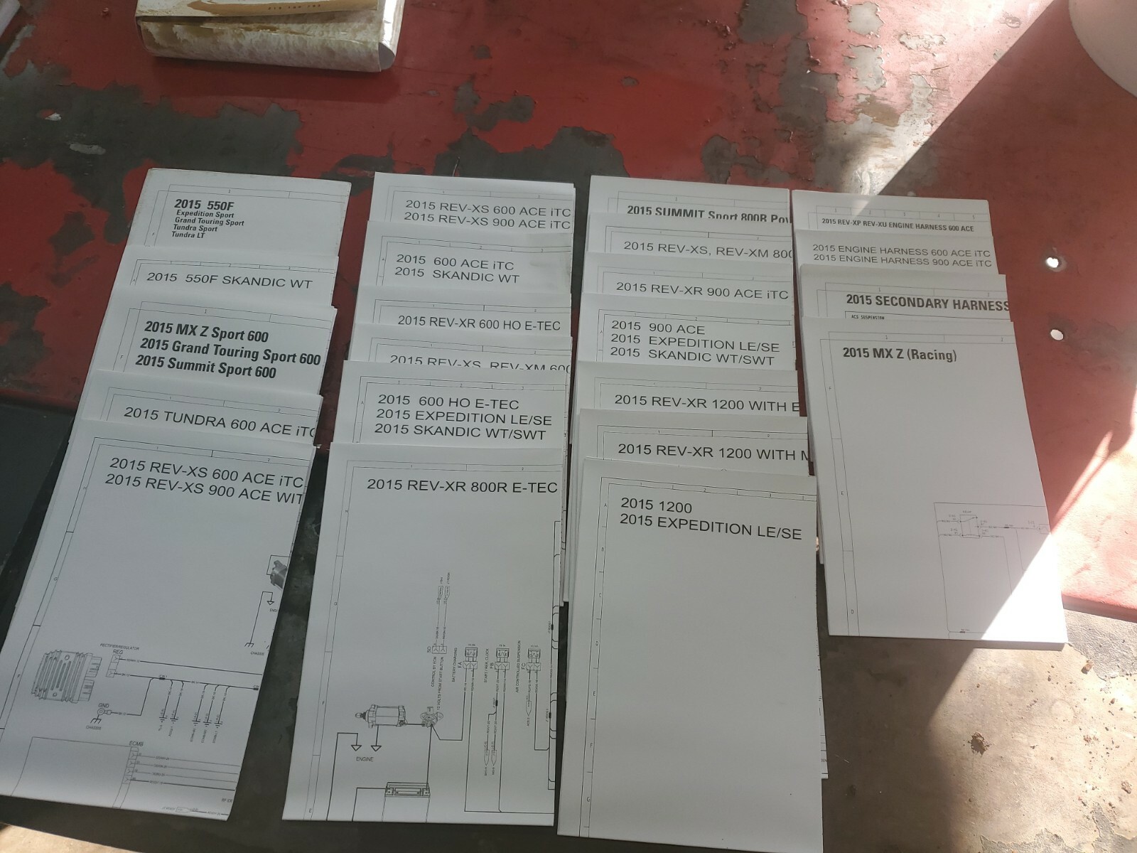 BRP Ski Doo Wiring Diagrams for 2015 Models P/n 219100793 Ns434 for