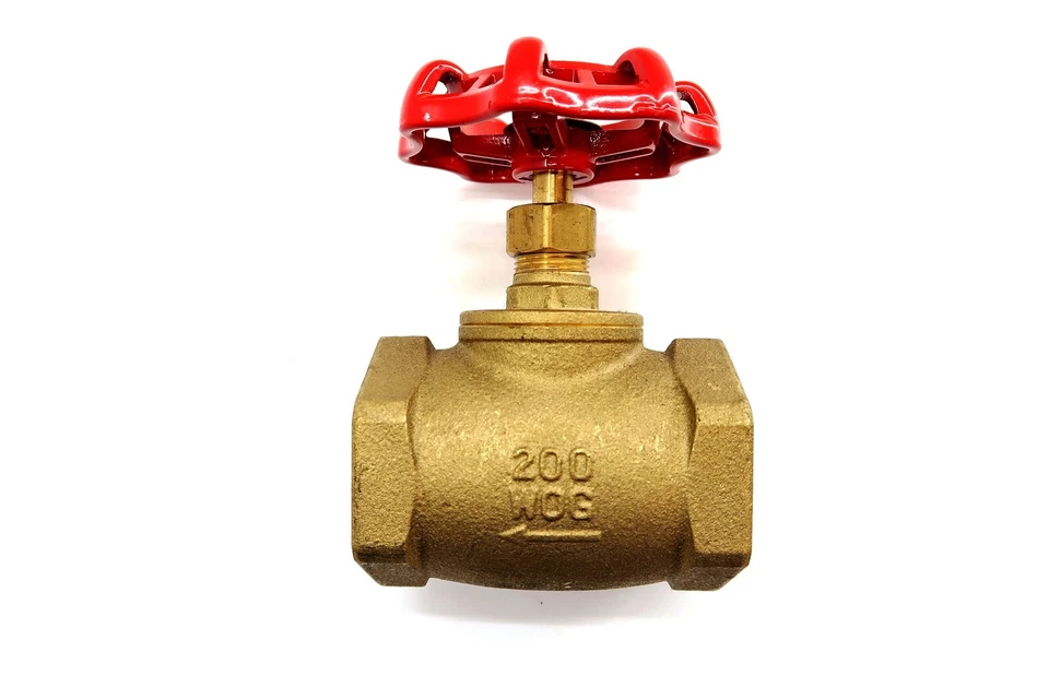 New LANSDALE GLOBE VALVE 1 1/2" Brass 200 PSI WOG threaded 1.5" - Image 2 of 4