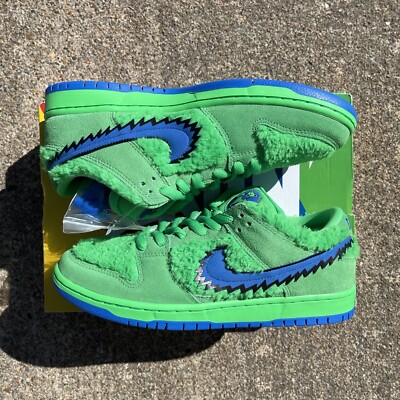 Size 9.5 - Nike SB Dunk Low x Grateful Dead Green Bear 2020