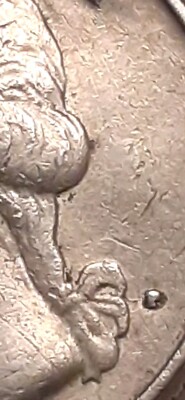 1980 P Washington Quarter Rare P filled RPM P Over P LIBERTY