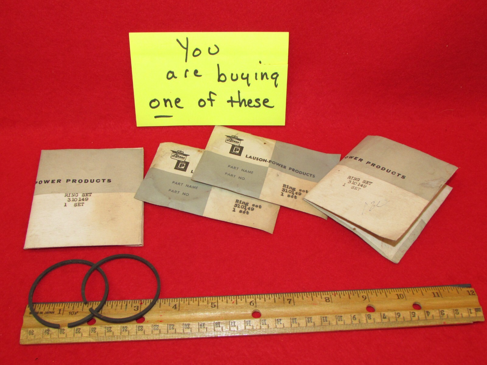 NOS LAUSON TECUMSEH POWER PRODUCTS 310149 RINGS
