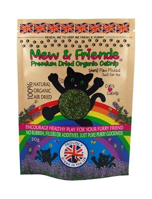 Mew & Friends Katzenminze Premium - 100% natürliche getrocknete Katzenminze