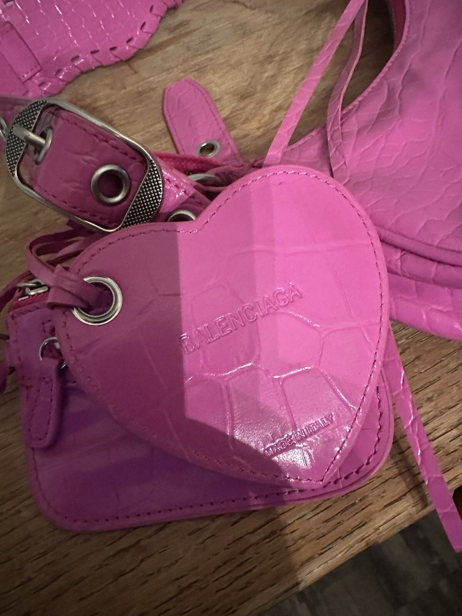 トートバッグ BALENCIAGA Pink terry fabric Le Cagole XS shoulder bag Balenciaga Le Cagole Xs Shoulder Bag | italist