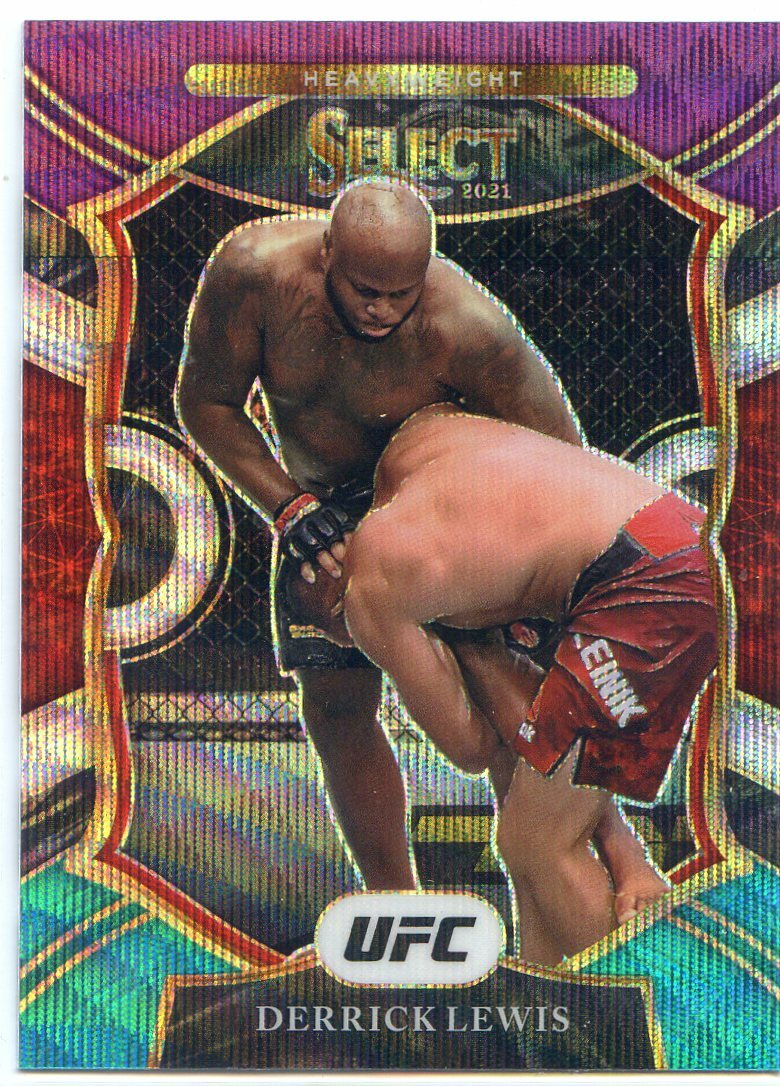 2021 PANINI SELECT UFC TRI-COLOR  DERRICK LEWIS NO. 22