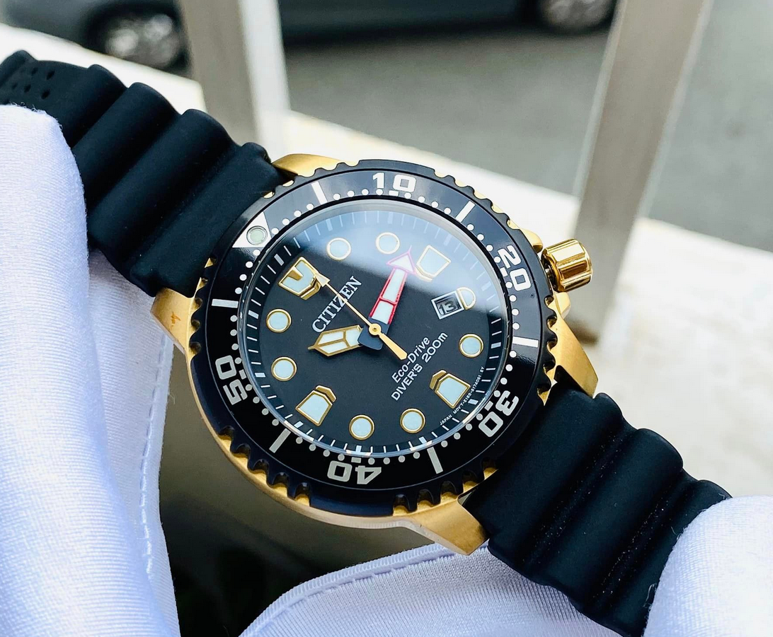 Citizen Eco-Drive BN0152-06E Promaster Diver Men's Watch Gold Tone