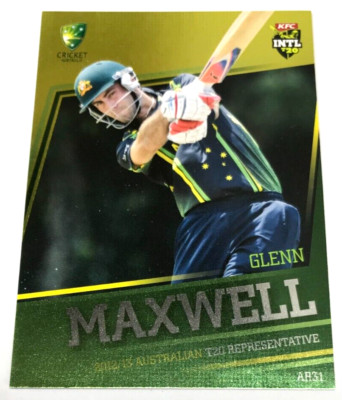 2012-13 SE BIG BASH CRICKET CARD AUST. REPRESENTIVE CARD AR31 GLENN MAXWELL