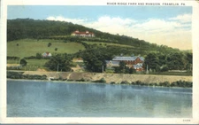 River Ridge Farm & Mansion Franklin Pennsylvania Postcard