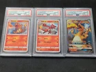 CHARIZARD GX 009/051 PSA 10 POKEMON FAMILY CARD GAME JAPANESE HOLO 3 Card Set