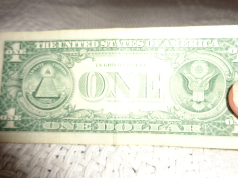 birthday/anniversary 1 dollar bill E01-8-8-1957C series 2017 grade 40 - Image 2 of 2