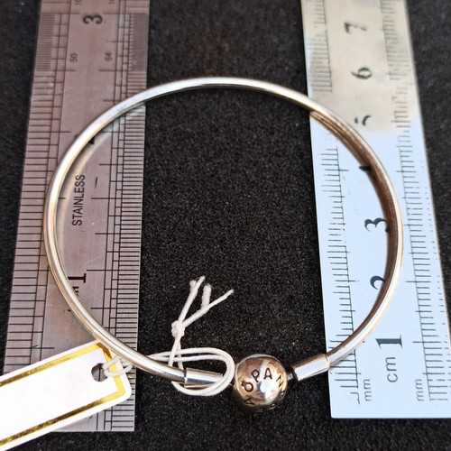 PANDORA Bangle Bracelet Delicate Silver Girl/Teen/Lady Israel Sterling 925 Gift - Picture 15 of 16