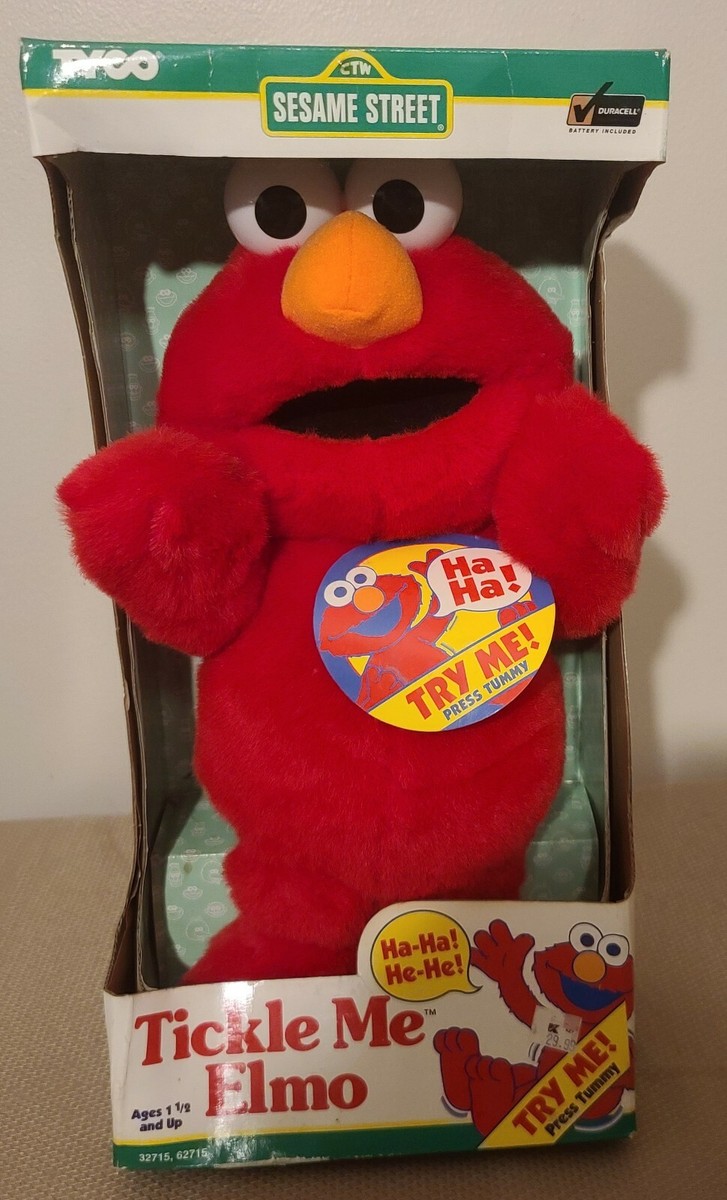 1996 Tyco Sesame Street The Original Tickle Me Elmo Plush Toy In
