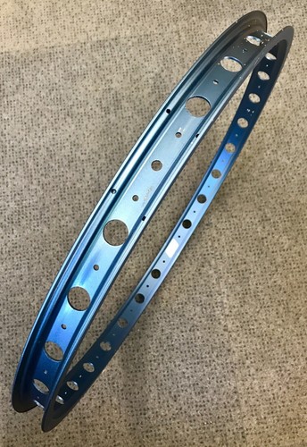Prova a-tutti i ANTERIORE 28 FORI 38mm CERCHIO ANODIZZATO BLU NUOVO VECCHIO  STOCK bike trial RRP £ 34.99 | eBay