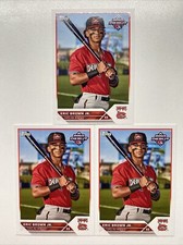 Eric Brown Jr 3 Baseball Card Lot 2023 Topps Pro Debut Milwaukee Brewers PD-36
