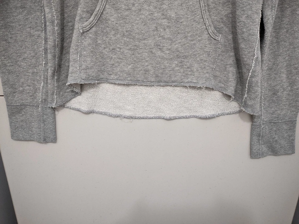 Champion Sudadera Mujer L Gris Sudadera con Capucha Seattle Espacio Aguja Corte Alto Bajo Foto 2 de 4