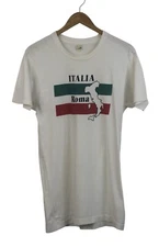 Vintage 1980s Rome Italy Flag Screen Stars Single Stitched Shirt Sz L RARE