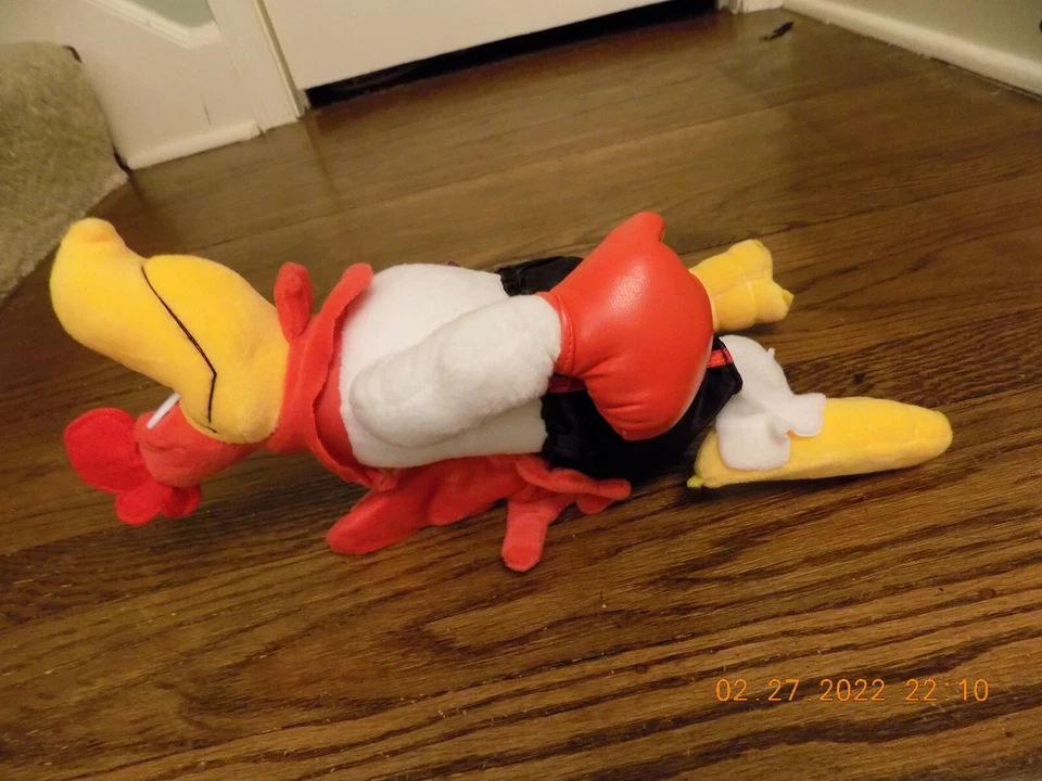 Foghorn Leghorn Peluche Looney Tunes Boxer Rojo Guantes Satén Pantalones Cortos Gallo con etiqueta  Foto 4 de 4