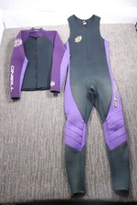 O'Neill Reactor Wetsuit Top/Bottom Vintage 90's Women's Medium 2 MM Purple USA