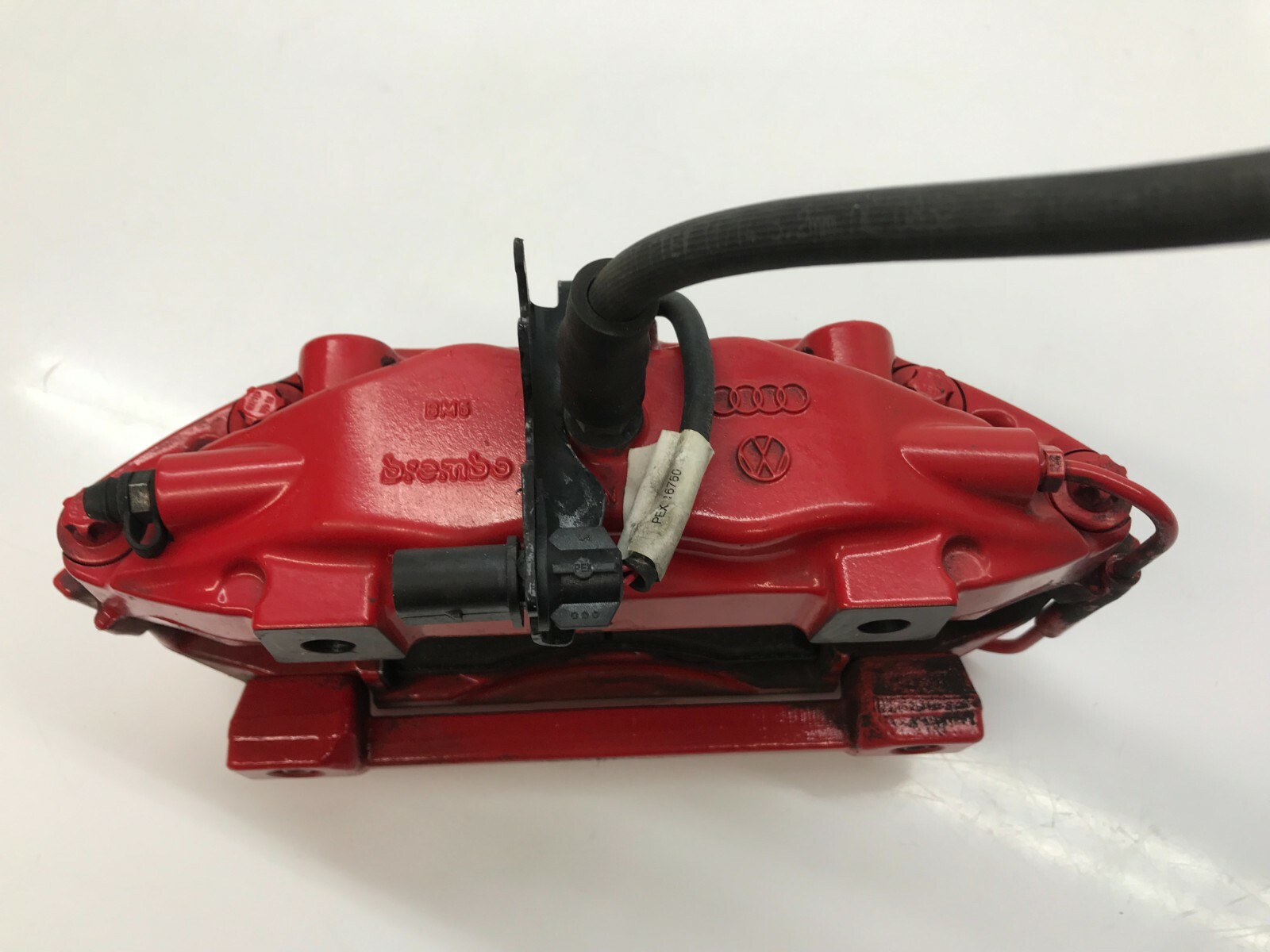 LAMBORGHINI HURACAN REAR LEFT DRIVER LH SIDE BRAKE CALIPER RED OEM 4T0615405J
